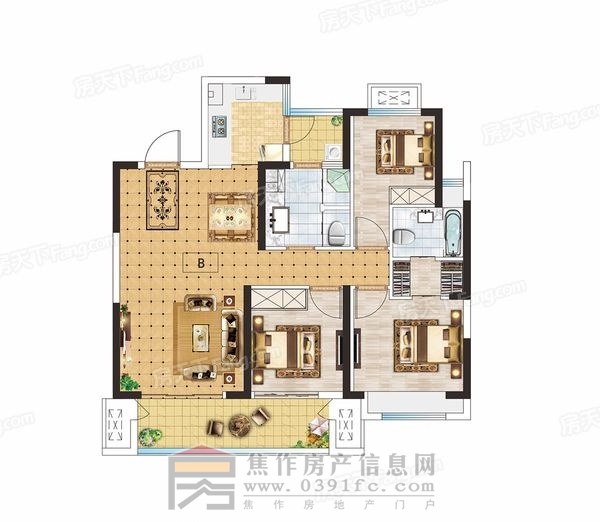 B户型-悦景111m23室2厅2卫.jpg
