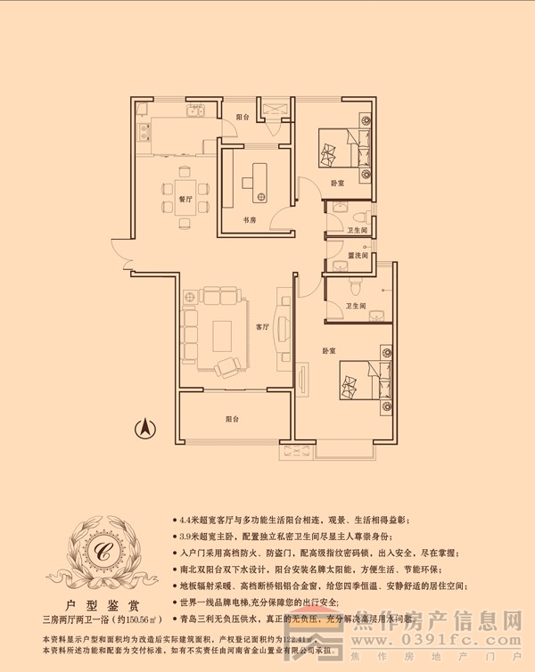 金山·东方花园C户型