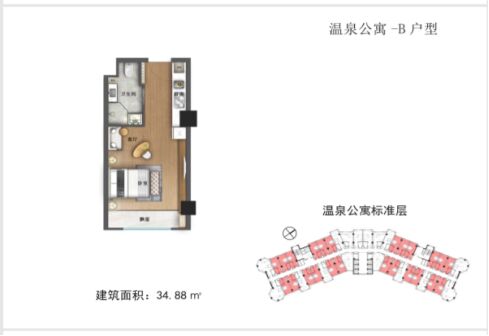 仙那度云台山水奇境小镇温泉公寓B户型