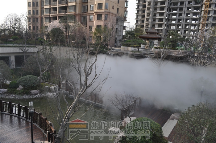 下沉式中心景观带