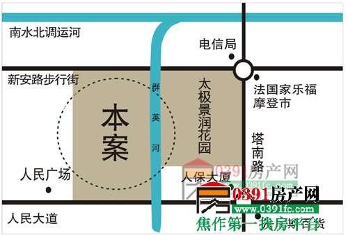 太极·中央瀚邸区位图