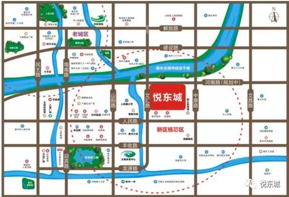 悦东城交通图