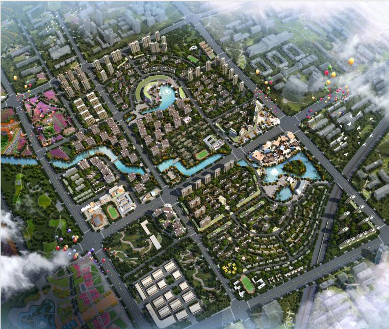 滨河景观带夜景鸟瞰 团购电话：0391-8768882