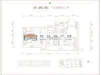 建业书香院子三室二厅一卫95平方户型