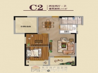 公园道两室两厅一卫86平米