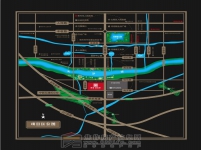 建业迎宾府交通图