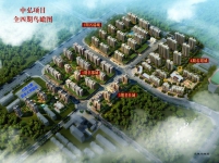 中弘名郡城效果图