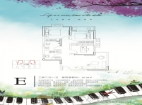 大树公馆6#楼 三室两厅一卫 约92.38㎡