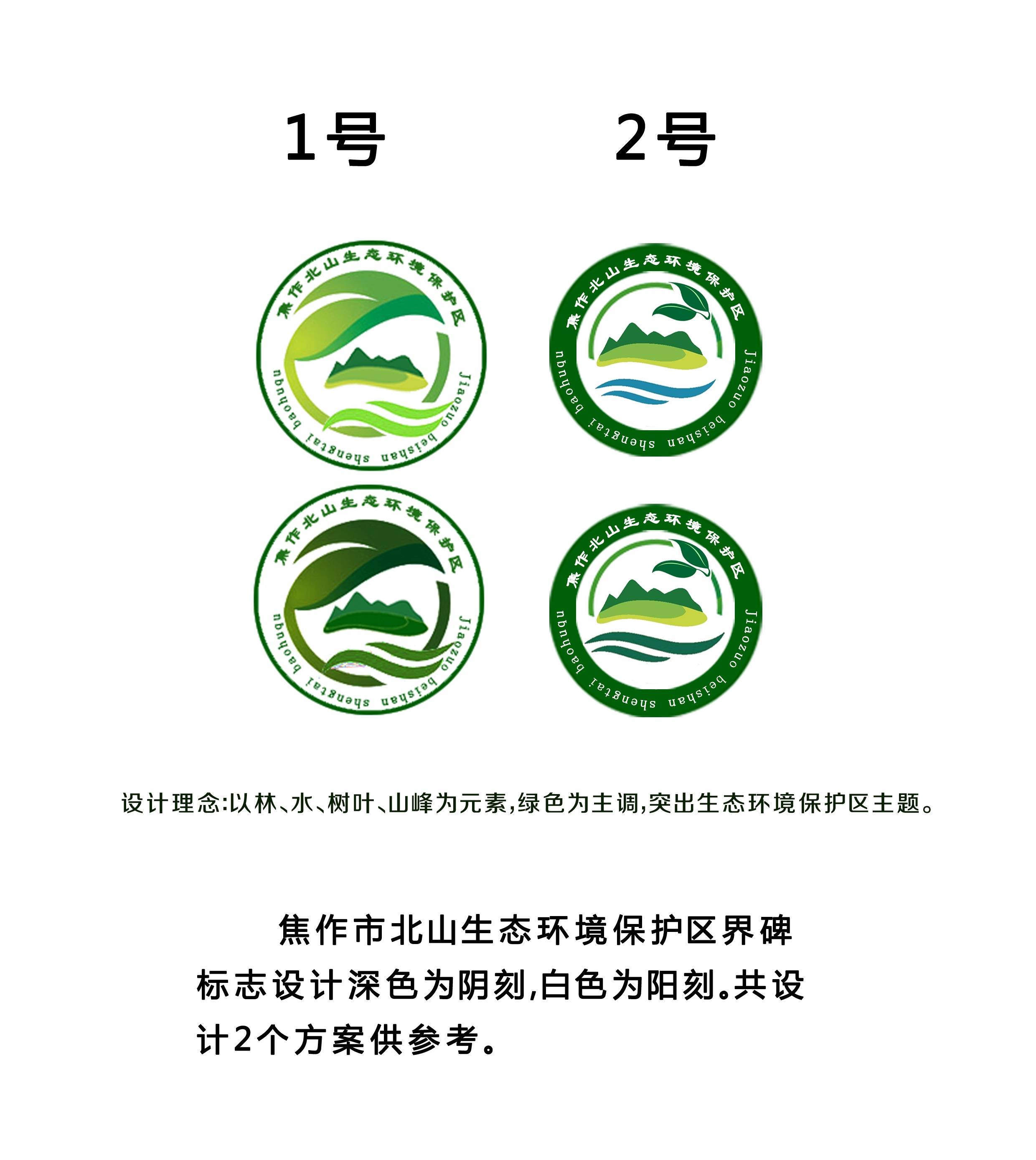 北山保护标志设计方案